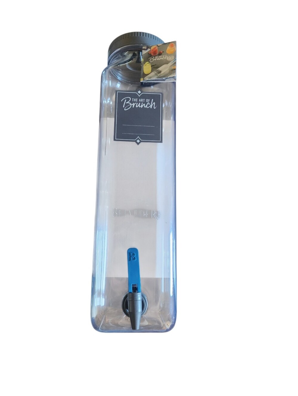 The Art of Brunch Belvedere Cocktail Jar -New - Acrylic Drink Dispenser